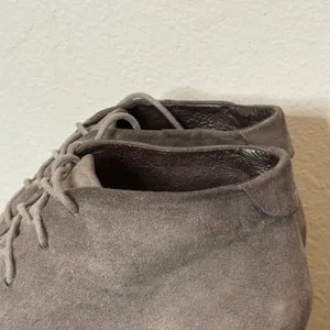 Dansko Suede Leather Lace‎ Up Wedge Ankle Boots Gray Women 41 US 10.5 11 thumbnail 3