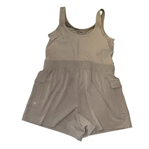 Mixed media active romper  thumbnail 5