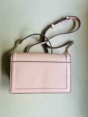 Kate Spade Knott Flap Crossbody Pink Pebbled Leather Chain Strap Bag NWOT thumbnail 7