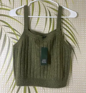 NWT Wild Fable sage green cropped sweater Size L thumbnail 8