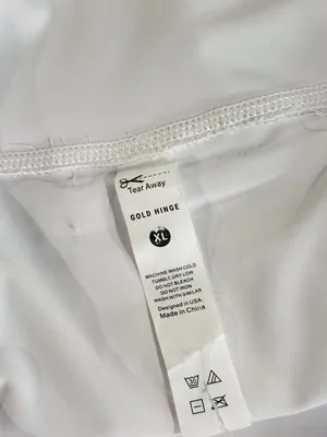 Gold Hinge Women Skort Off White Pleated Mini Tennis Skirt Lined High Waist XL thumbnail 4