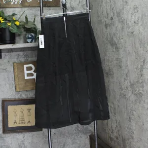NWT DKNY Womens Organza Cargo Skirt Sheer P4BNUWEN Black 2 thumbnail 6