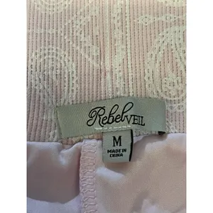 RebelVEIL Skort Womens Medium Pink Paisley Print Lined Pockets Stretch Athletic thumbnail 3