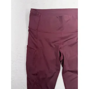 Lululemon 10 Fast and Free High-Rise Crop II Non-Reflective Nulux Garnet Cropped thumbnail 4