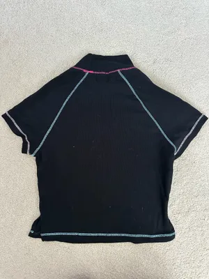 Black Crop Top Princess Polly thumbnail 6