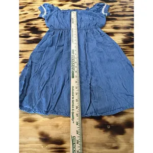Lush Clothing Denim Dress Women Stretchy Comfortable Size Large Preppy‎ Beach Travel City thumbnail 6