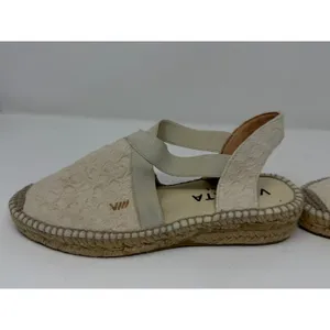 Viscata Sagaro Lace Espadrille Slingback Flat Cream Womens 37 thumbnail 9