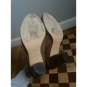 Cole Haan Hayes Brown Booties sz‎ 7 Buckle Heeled Suede Work Going Out Round Toe thumbnail 7