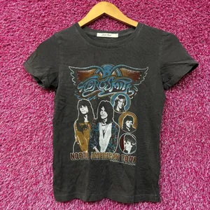 Aerosmith North American Rock Tour Poster Womens Tee L thumbnail 1