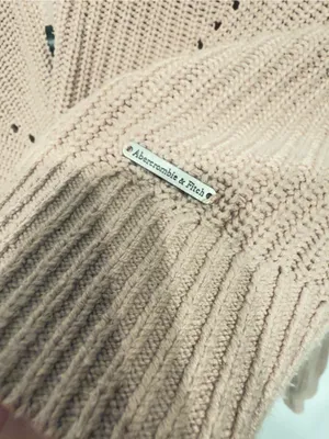 Abercrombie & Fitch Dusty Rose woven lightweight cardigan size Medium thumbnail 3