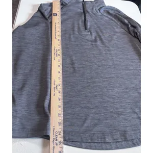 Greg Norman Play Dry Men's Sweatshirt Dark Gray 1/4 Zip Long Sleeves, Size M thumbnail 9