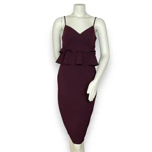 Gianni Bini Molly‎ Dress Women Size 2 Peplum Ruffle Waist Strappy NWT Small Flaw thumbnail 3