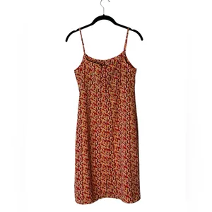 Vintage Fashion Bug Floral Babydoll Mini Slip Dress Y2K Boho Fairy Grunge thumbnail 8