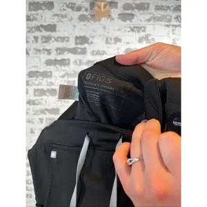 Figs | women black scrub pant joggers thumbnail 2