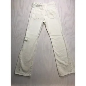 Zara White Flare Wide Leg Cargo Jeans Womens Size 2 High Rise 100%‎ Cotton thumbnail 8