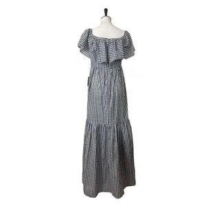 Chelsea 28 Gingham Off Shoulder Maxi Dress Women’s Size 4 Cottagecore NWT Ruffle thumbnail 4