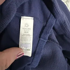 OFFLINE by Aerie Navy Blue Textured Cropped‎ Corset Top XS TP thumbnail 8