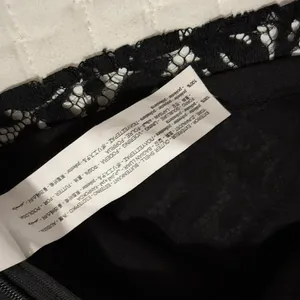 Zara Black Lace Mini Skirt With Faux Leather Waist Trim Detail Sz XS thumbnail 6