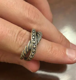 ring band sterling silver 925 lot b12 size 9 thumbnail 1