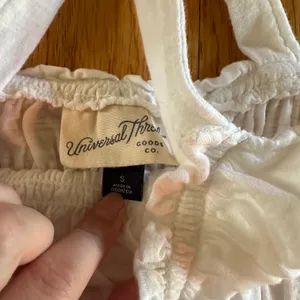 White Ruffled Top thumbnail 3