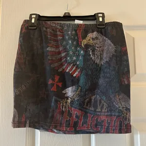 Affliction American Eagle Mini Skirt NWT thumbnail 1