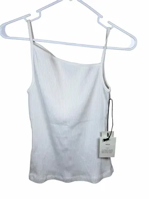 AGOLDE Priya Ribbed Organic Cotton Tank Clean Girl Y2K Powder Minimalist Size M thumbnail 4