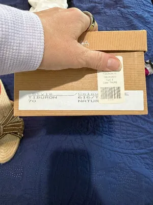 Christian Louboutin Tiburon Natural Strappy Wedge Heels Sandals Size 8 thumbnail 11