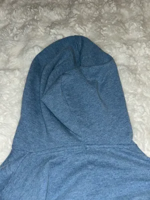 Forever 21 Cropped Hoodie Blue Sweatshirt thumbnail 9