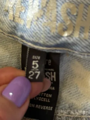 Rewash High Rise Acid Wash Denim Culotte Jeans Size 5/27 thumbnail 3