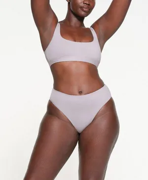Skims Swim Mid Waist Bottom Chrome Large thumbnail 2