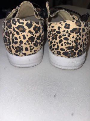 Corky Leopard Print Slip-Ons in Tan and Black Kayak style Size 7 thumbnail 3