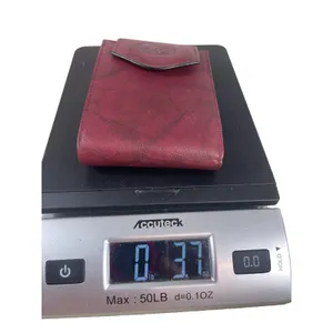 Buxton Burgundy Leather Credit Card Wallet Top Grain Cowhide Snap Closure thumbnail 10
