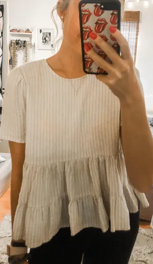 Ruffled Babydoll Shirt thumbnail 3