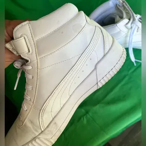 Puma White High-Top Sneakers thumbnail 4
