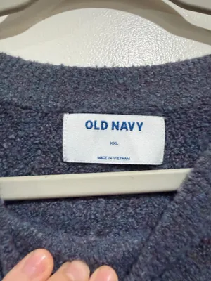 Old Navy Blue Gray Cozy Textured Oversized Sweater Size XXL thumbnail 7