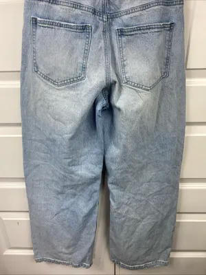Vanilla Star Jeans Women’s Barrel Jeans Baggy Wide Leg Grunge Skater Y2K 25/1 Women’s Light Wash thumbnail 4