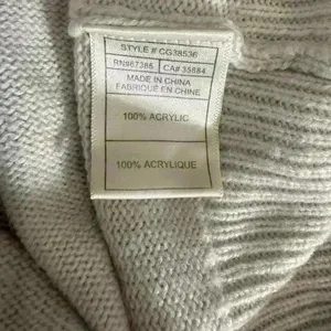 Cupcakes and Cashmere Sweater Dress Women’s med Ivory Gray Trim Stretch d15 thumbnail 5