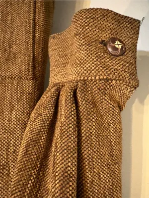 Willi Smith Collection Car Coat Women Large Brown Vintage Wool Blend thumbnail 4