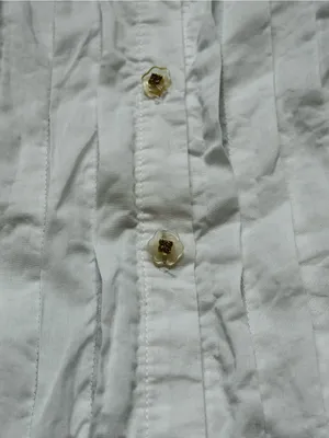 Vintage Rampage White Shirt Ruffles Pleated Front Tie Back Y2K Feminine Cottage thumbnail 4