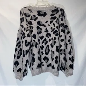 Umgee Entro Leopard Sweater Women’s Medium thumbnail 5