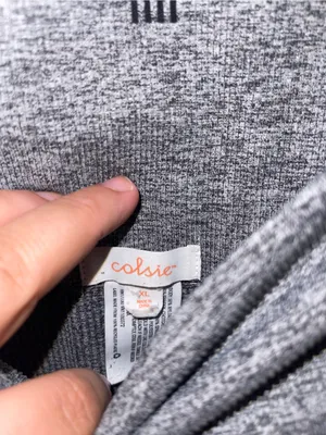Close Gray Women's High-Waist Active Shorts - Size XL thumbnail 3