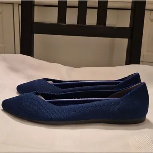 NWOB Rothy' The Point In Maritime Navy Flats Shoes thumbnail 7