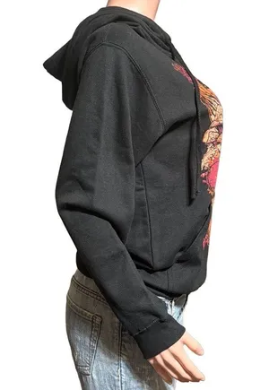 Tultex Black long sleeve Pullover Hoodie S thumbnail 4