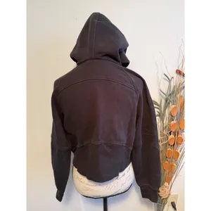 Lululemon‎ Scuba Oversized Full Zip Hoodie Black LW3EOZS Women XS/S thumbnail 5
