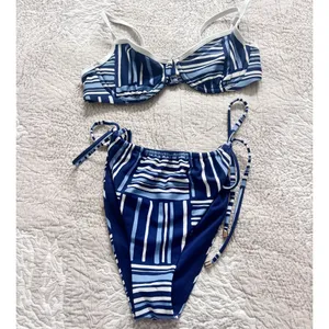 Abercrombie striped bikini set thumbnail 2