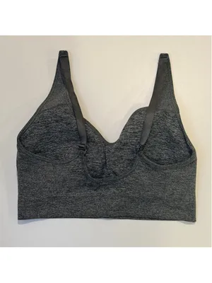 PUMA Women's Sports Bra Gray Heather Size Large thumbnail 4