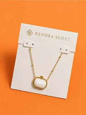 Kendra Scott Short Necklace Gold Tone Ivory MOP thumbnail 2