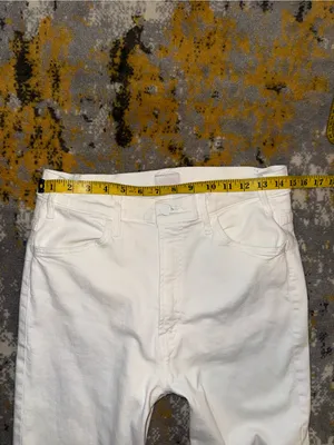 MOTHER The Hustler Ankle Fray Jeans Size 32 thumbnail 5