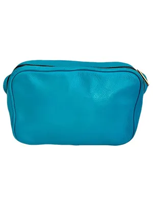 Marc by Marc Jacobs Turquoise Leather ‘Sally’ Crossbody Bag thumbnail 4