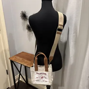 True Religion Crossbody Mini Tote Purse Shoulder Bag Adjustable Guitar Strap NWT thumbnail 2